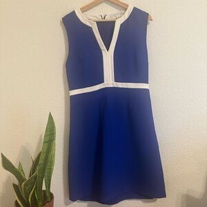 Diane von Furstenberg Sleeveless Colorblock Dress – Size 10 – PreOwned